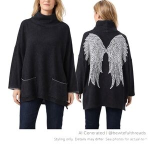 Shannon Passero Angel Wings Sweater O/S Artisan Boho Luxe Oversized